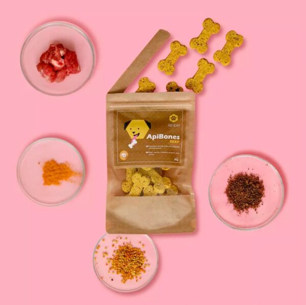 Hondensnacks ApiBones Rundvlees 80g